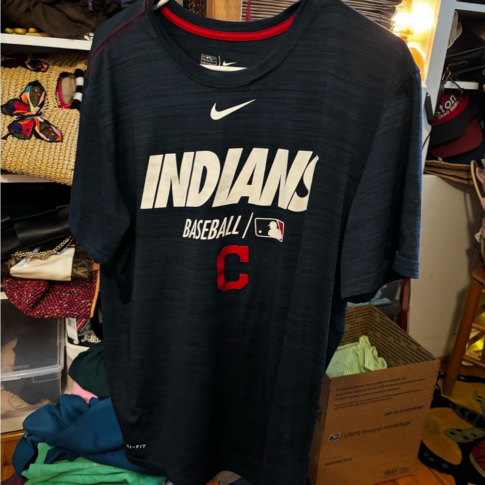 Nike Indians Blue Dri-FIT Performance Tee
